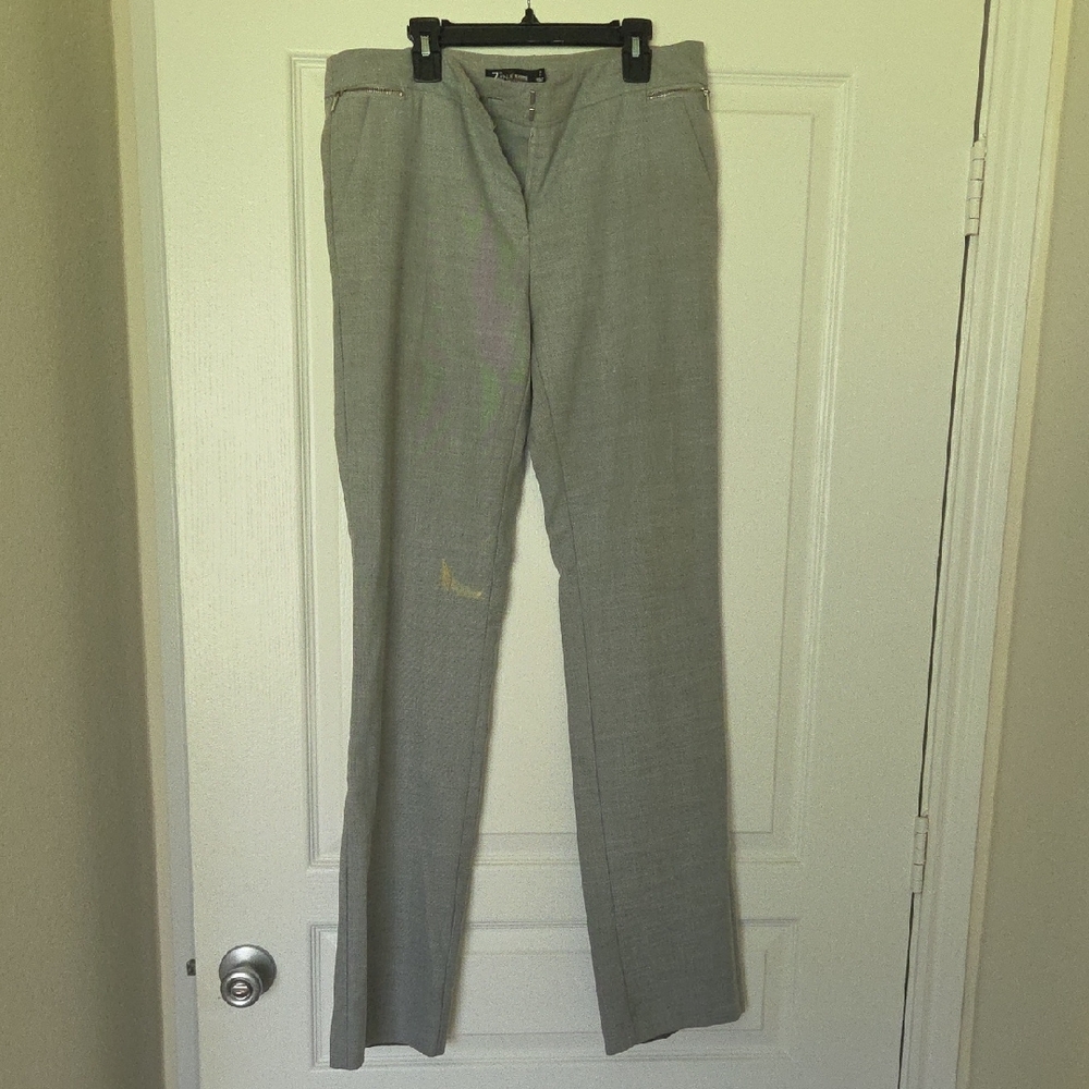 New York & Company Gray Straight Leg Pants